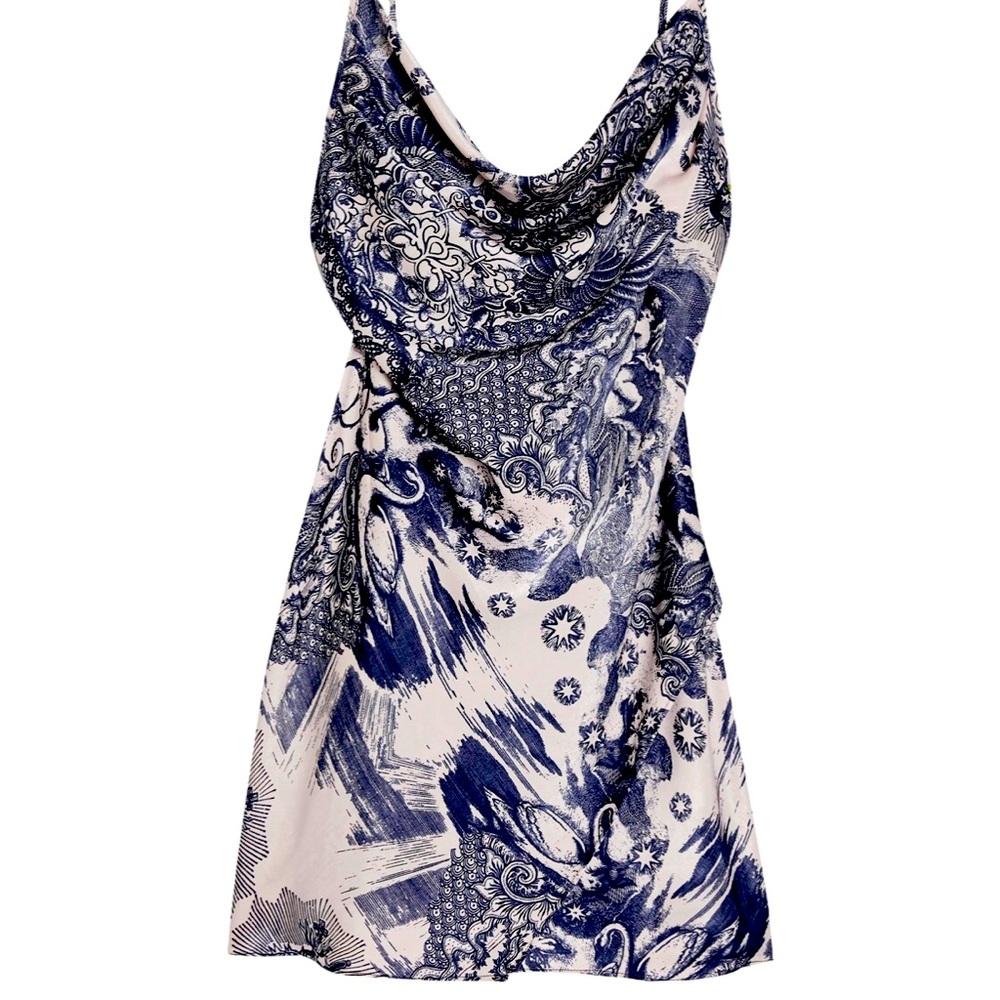 Topshop Tattoo Print Satin Slipdress, Sexy! NEW!
